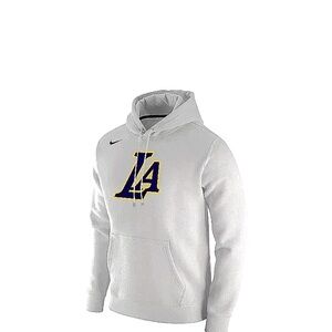 Nike White Hoodie with Bold LA Graphic
